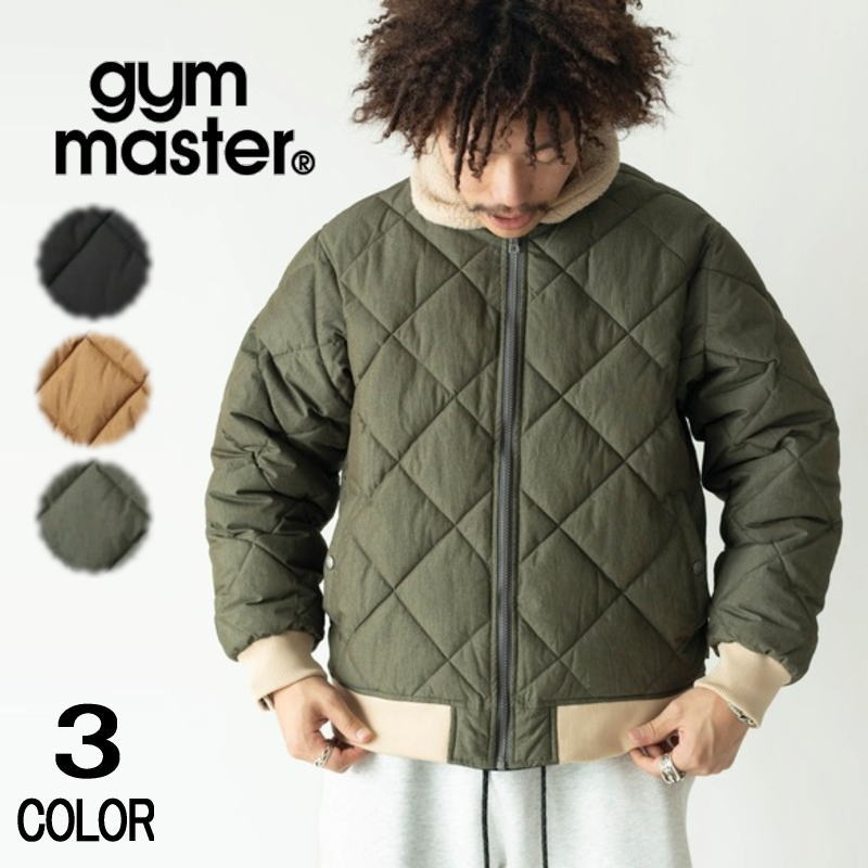 ジムマスター ボアジャケット メンズ ジムマスター gym master ロクヨンクロスキルティングジャケット G233700 05（ブラック） 31（ベージュ） 46（オリーブ） 【GHFF】