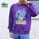 ラコステ LACOSTE ウェア バーシティグラフィックプリントクルーネックスウェット SH1536-99 SNI（パープル）【GHFF】