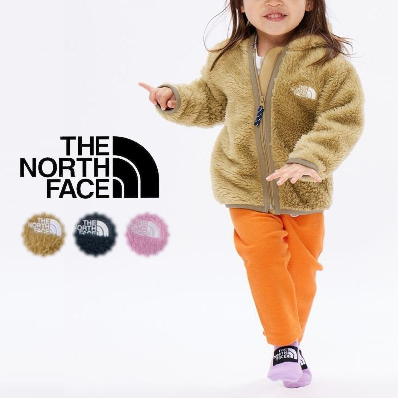 子供 ノースフェイス THE NORTH FACE ベビー シェルパ フリース フーディ B Sherpa Fleece Hoodie NAB72307 KT(ケルプタン) UN(アーバンネイビー) OP(オーキッドピンク)［WA］