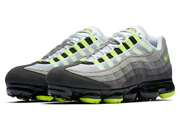 NIKE AIR VAPORMAX 95 NEON AJ7292-001 BLACK/VOLT-MEDIUM ASH-DARK PEWTER-DUST-GRANITEナイキ ヴェイパーマックス 95 イエローグラデーション ネオン イエローグラデ 限定 メンズ スニーカー