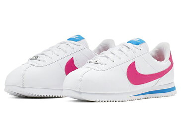 NIKE CORTEZ BASIC SL GS 904764-107 WHITE/HYPER PINK-PHOTO BLUEナイキ コルテッツ ベーシック ホワイト ピンク レディース ガールズ スニーカー