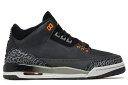 NIKE AIR JORDAN 3 RETRO GS 「FEAR 2023」 DM0967-080 NIGHT STADIUM/TOTAL ORANGE-BLACKナイキ エア ジョーダン 3 レトロ フィアー ナイト スタジアム トータル オレンジ ブラック レディース ガールズ スニーカー