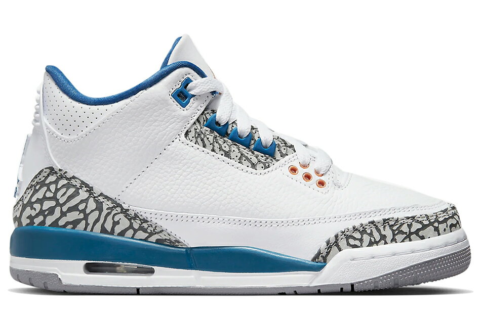 NIKE AIR JORDAN 3 RETRO GS 「WIZARDS」 DM0967-148 WHITE/METALLIC COPPER/TRUE BLUEナイキ エア ジョーダン 3 レトロ ウィザーズ TRUE BLUE トゥルーブルー コッパー レディース ガールズ スニーカー