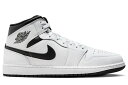 NIKE AIR JORDAN 1 MID DQ8426-132 WHITE/BLACKナイキ エア ジョーダン 1 レトロ ミッド ホワイト ブラック メンズ 限定 スニーカー