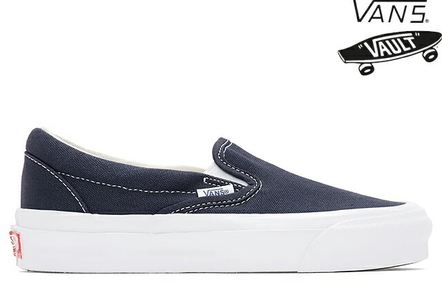 VANS VAULT OG CLASSIC SLIP-ON LX VN0A45JK1X7 NAVYバンズ ボルト ヴォルト ヴァンズ クラシック スリッポン ネイビー メンズ スニーカー 定番