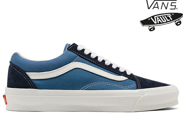 VANS VAULT OG OLD SKOOL LX VN0A4P3X5OC NAVY/STV NAVYバンズ ボルト ヴォルト ヴァンズ オールドスクール ネイビー ブルー メンズ スニーカー 定番 2206ss