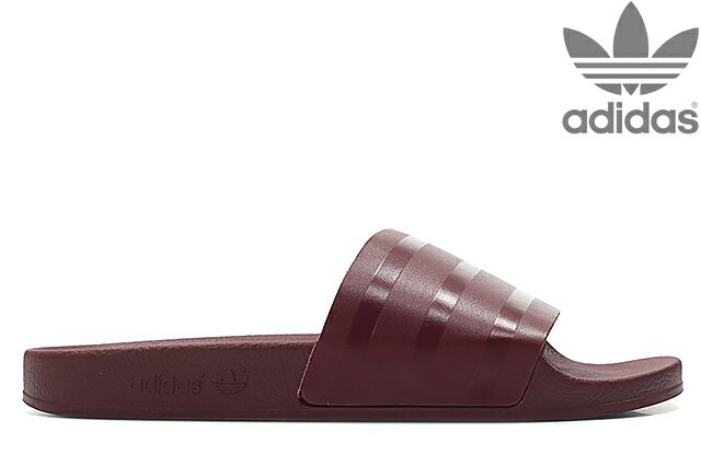 「Sale!」 adidas Originals ADILETTE CQ3095 COLLEGIATE BURGUNDYアディダス オリジナルス アディレッタ ...