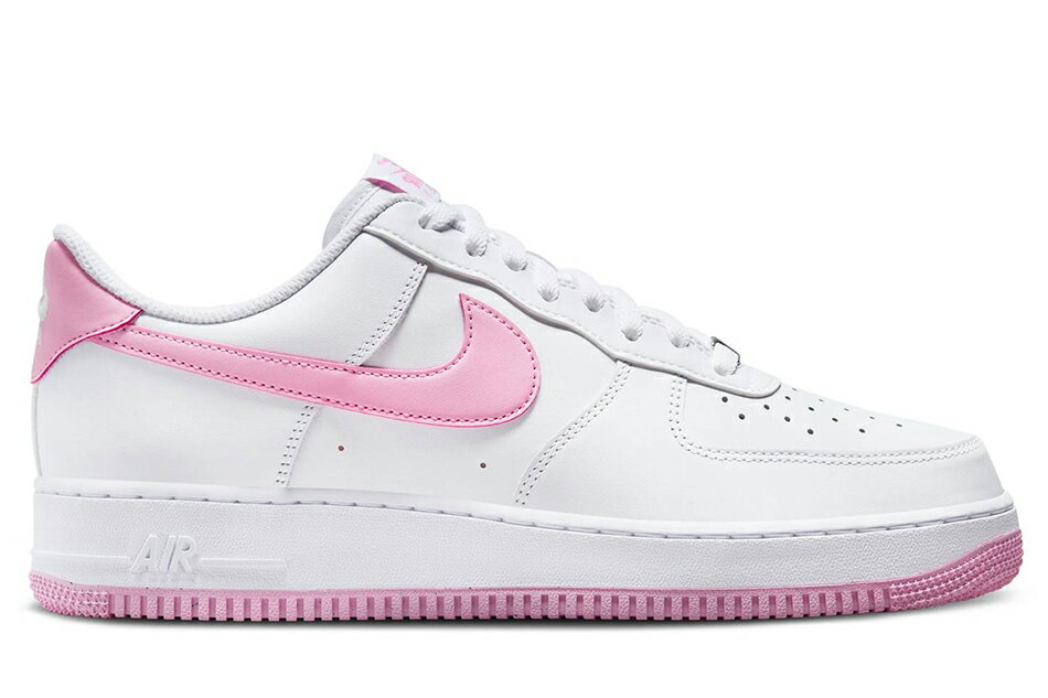 NIKE AIR FORCE 1 07 FJ4146-101 WHITE/PINK RISE/WHITEナイキ エアフォース 1 07 ロー ホワイト ピンク ライズ メンズ レディース スニーカー