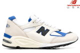 NEW BALANCE 990v2 M990WB2 TEDDY SANTIS Made in U.S.A WHITE BLUE D磻˥塼Х ۥ磻 ֥롼 ƥǥ ƥ USA ENCAP  ˡ