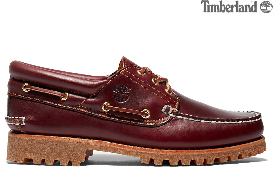 TIMBERLAND ICON 3EYE CLASSIC LUG 50009 BURGUNDYティンバーランド アイコン スリーアイ クラシック ラグ バーガンディー メンズ オイルレザー デッキ モカシン シューズ メンズ ブーツ 定番