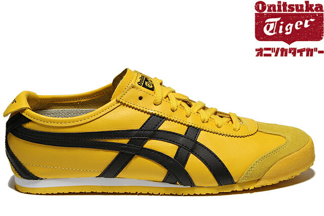 Onitsuka Tiger MEXICO 66 YELLOW/BLACK thl202-0490オニツカタイガー メキシコ66 イエロー/ブラック メンズ レディース ガールズ 定番 スニーカー