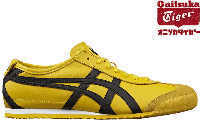 Onitsuka Tiger MEXICO 66 DL408-0490/THL202-0490 YELLOW/BLACKオニツカタイガー メキシコ 66 イエロー ブラック メンズ レディース 定番 スニーカー 2206ss