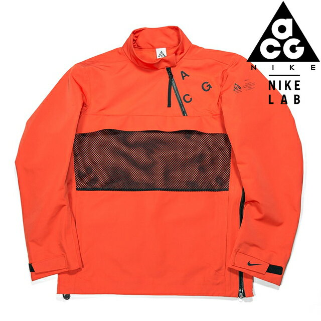 「Sale!」 NIKE LAB ACG COLLECTION PULLOVER SHELL TEAM ORANGE/BLACK 914477-891ナイキラボ エーシージー ACRONYM アクロニウム プルオーバー シェル チームオレンジ ブラック メンズ MENS コラボ 20ws1