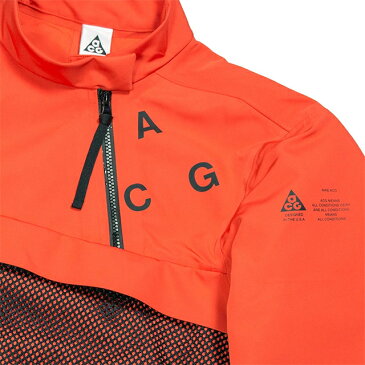 NIKE LAB ACG COLLECTION PULLOVER SHELL TEAM ORANGE/BLACK 914477-891ナイキラボ エーシージー ACRONYM アクロニウム プルオーバー シェル チームオレンジ ブラック メンズ MENS コラボ