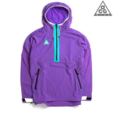 NIKE ACG WOVEN HOOD ANORAK JACKET HYPER GRAPE/HYPER JADE 931907-560ナイキ A.C.G. オールコンディションギア ウーブン フード アノラック ジャケット ハイパーグレープ パープル