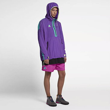 NIKE ACG WOVEN HOOD ANORAK JACKET HYPER GRAPE/HYPER JADE 931907-560ナイキ A.C.G. オールコンディションギア ウーブン フード アノラック ジャケット ハイパーグレープ パープル