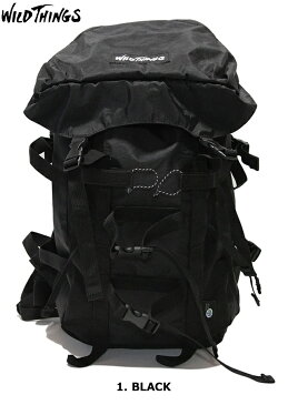 WILD THINGS FLAP BACK PACK WT-380-0071 BLACK BEIGE CAMOワイルドシングス フラップ パック バックパック デイパック ナイロン 登山 アウトドア リュックサック B4対応 20L