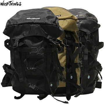 WILD THINGS FLAP BACK PACK WT-380-0071 BLACK BEIGE CAMOワイルドシングス フラップ パック バックパック デイパック ナイロン 登山 アウトドア リュックサック B4対応 20L