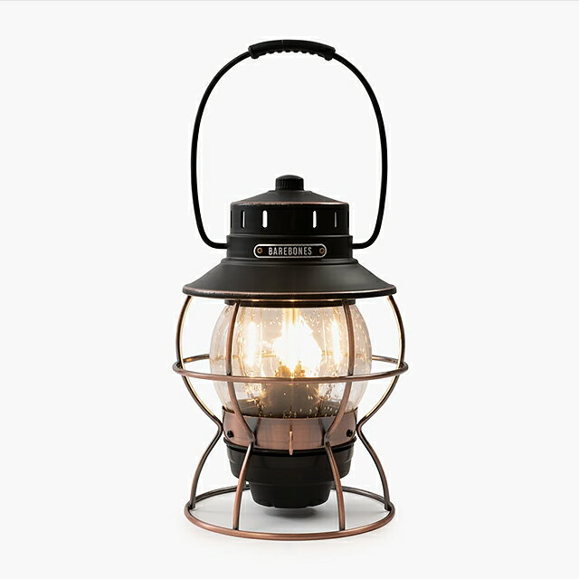 Barebones Living Railroad Lantern Antique Bronze LIV-280ベアボーンズリビング レイルロードランタン アンティークブロンズ USB 充電式 LED エジソン球 キャンプ アウトドア通販格安セール情報 楽天 通販