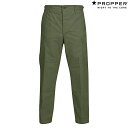 Propper BDU Trouser Button Fly - 100 Cotton Ripstop F5201 Olive (Short or Regular or Long)プロッパー BDU トラウザー レングス:ショートorレギュラーorロング カーゴ アーミー ミリタリー パンツ オリーブ アメリカ軍 キャンプ アウトドア