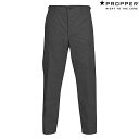 Propper BDU Trouser Button Fly - 100 Cotton Ripstop F5201 Black (Short or Regular)プロッパー BDU トラウザー レングス:ショートorレギュラー カーゴ アーミー ミリタリー パンツ ブラック アメリカ軍 キャンプ アウトドア