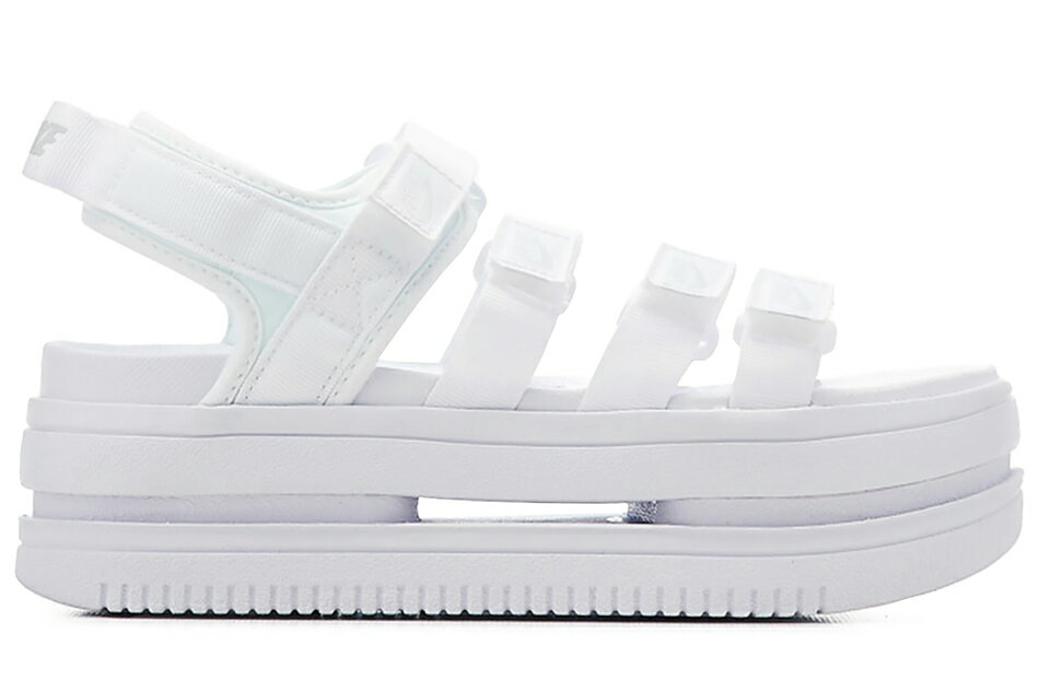 NIKE W ICON CLASSIC SANDAL DH0223-100 WHITE/PRPLTMナイキ ウィメンズ アイコン クラシック サンダル ホワイト ピュアプラチナ レディース ハイブリッドサンダル 厚底