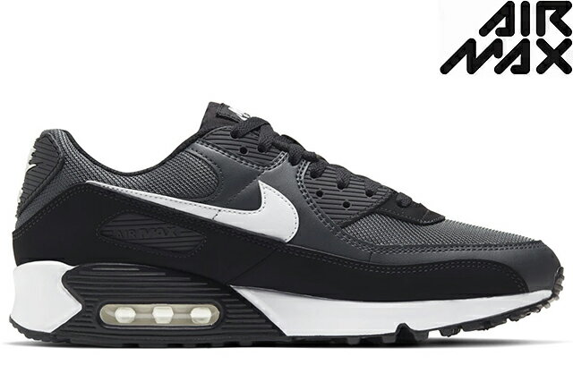 NIKE AIR MAX 90 CN8490-002 IRON GREY/WHITE/DARK SMOKE GREY/BLACKナイキ エアマックス 90 グレー ブラック メンズ スニーカー