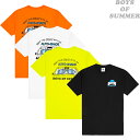 「Sale 」 BOYS OF SUMMER AUTO SHADE T-SHIRT BLACK YELLOW WHITE ORANGEボーイズ オブ サマー オートシェード ブラック イエロー ホワイト オレンジ 半袖 TEE