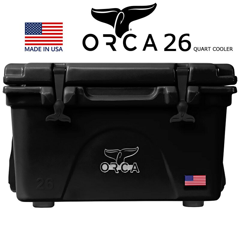 ORCA COOLERS 26 QUART BLACK Made in U.S.A ORCBK/BK026orca 륫 顼 ܥå ֥å 顼BOX  ѡ ȥɥ  USA