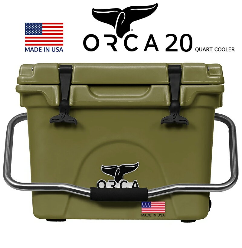 ORCA COOLERS 20 QUART GREEN 「Made in U.S.A」 ORCG020orca オルカ クーラー ボックス グリーン クーラーBOX キャンプ ソロキャンパー アウトドア 釣り USA