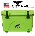 「Sale!」 ORCA COOLERS 40qt QUART LIME 「Made in U.S.A」 ORCL040orca オルカ クーラー ボックス ライム グリーン クーラーBOX キャンプ ソロキャンパー アウトドア 釣り 大型 大容量 USA