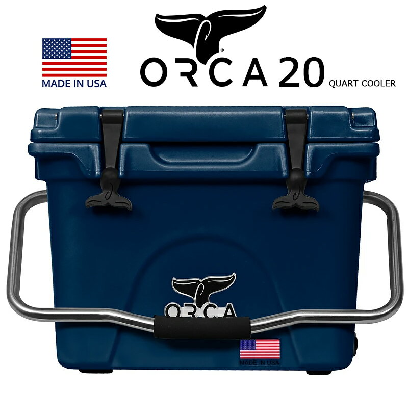 ORCA COOLERS 20 QUART NAVY 「Made in U.S.A」 ORCNA020orca オルカ クーラー ボックス ネイビー クーラーBOX キャンプ ソロキャンパー アウトドア 釣り USA