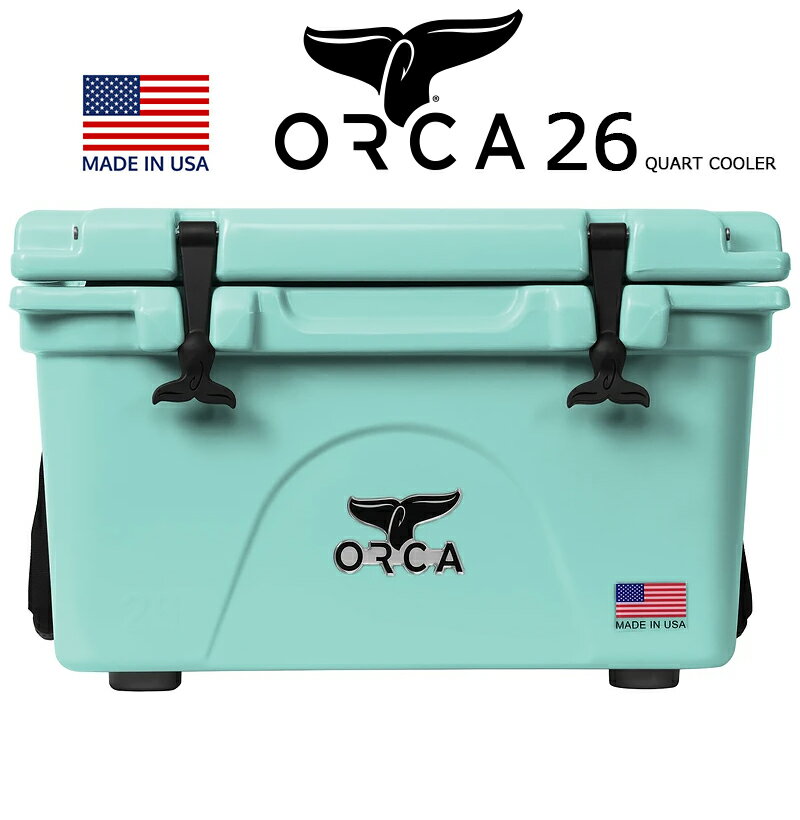 ORCA COOLERS 26 QUART SEAFOAM 「Made in U.S.A」 ORCSF026orca オルカ クーラー ボックス シーフォームグリーン クーラーBOX キャンプ ソロキャンパー アウトドア 釣り USA