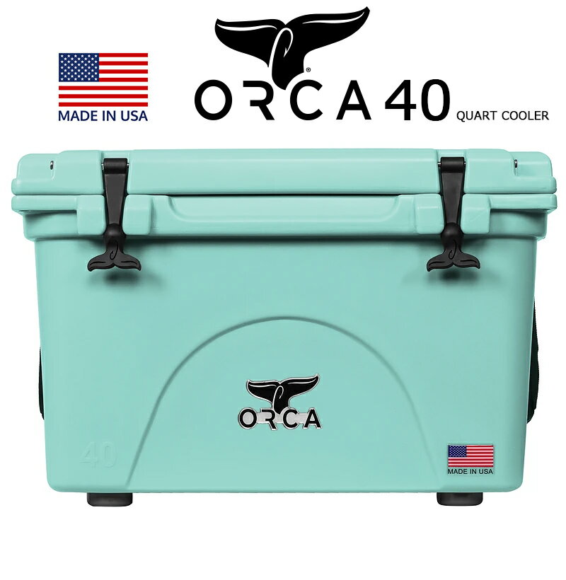 「Sale 」 ORCA COOLERS 40 QUART SEAFOAM 「Made in U.S.A」 ORCSF040orca オルカ クーラー ボックス シーフォーム グリーン クーラーBOX キャンプ ソロキャンパー アウトドア 釣り 大型 大容量 USA