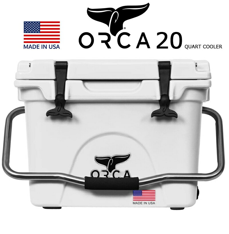 ORCA COOLERS 20 QUART WHITE 「Made in U.S.A」 ORCW020orca オルカ クーラー ボックス ホワイト クーラーBOX キャンプ ソロキャンパー アウトドア 釣り USA