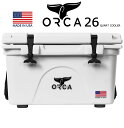 ORCA COOLERS 26 QUART WHITE 「Made in U.S.A」 ORCW026orca オルカ クーラー ボックス ホワイト クーラーBOX キャンプ ソロキャンパー アウトドア 釣り USA