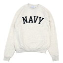 Champion 「USNA 」 ARCHED NAVY CREWNECK SWEATSHIRT OATMEAL CS1220チャンピオン ネイビー アーチ クルー スエット オートミール US企画 海軍兵学校 USA限定 2206ss