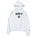 Champion 「USNA ISSUE OFFICIAL PRINT」 R/W HOODED SWEATチャンピオン Reverse Weave リバースウィーブ パーカー フード スウェット グレー 海軍兵学校 US NAVY ミリタリー プリント USA限定