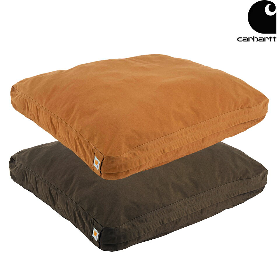 Carhartt USA Firm Duck Dog Bed Medium Carhartt Brown / Dark Brown PB0272カーハート Mサイズ 2色展開 ダック地 ドッグ ベッド ブラウン ペット クッション