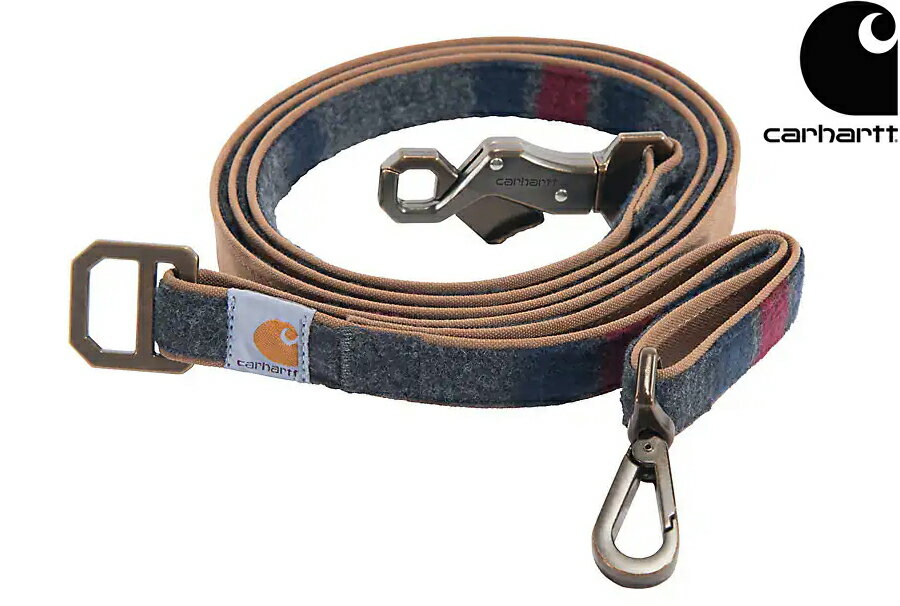 Carhartt USA NYLON DUCK BLANKET STRIPE DOG LEASH Carhartt Brown p0000467カーハート ダック ブランケット ドッグ リード リーシュ ブラウン ペット 犬用