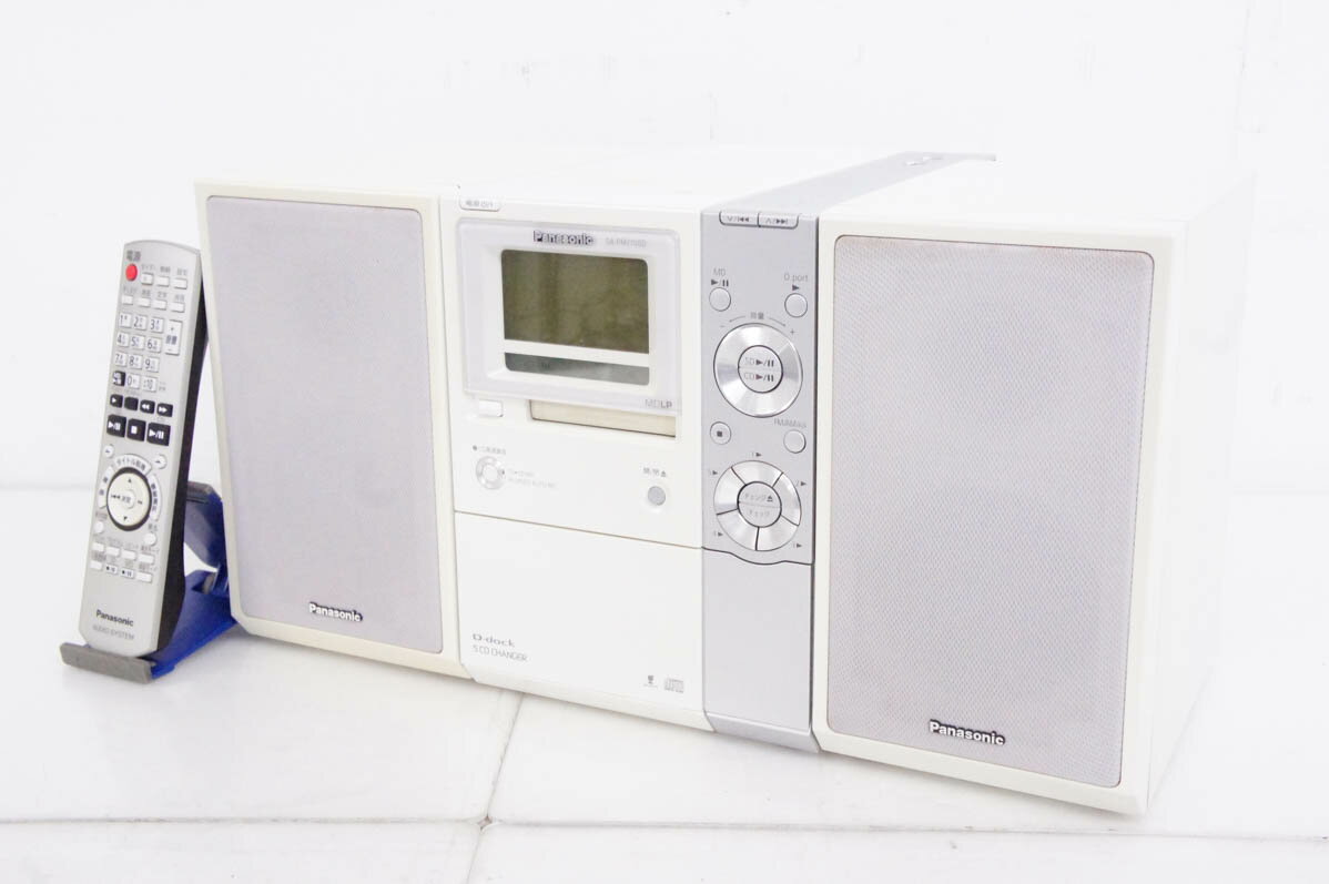 【中古】C Panasonicパナソニック SDステレオシステム D-dock 5CD／SD／MD／ラジオ SC-PM770SD ミニコンポ