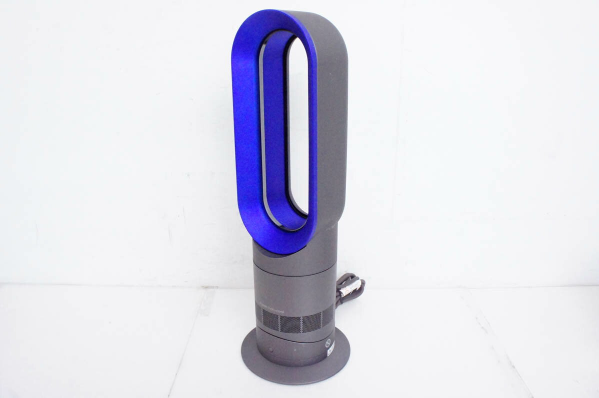 【中古】【リモコン無し】ダイソンDyson Hot Coolホットアンドクール ファンヒーター エアマルチプライアー AM09 IB アイアン/サテンブルー 扇風機