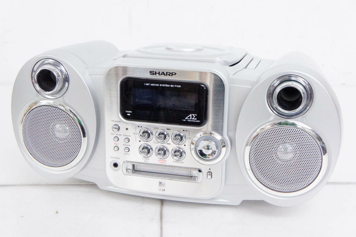 【中古】SHARPシャープ 1ビットMD/CDシステム Auvi CD／MD／ラジオ MDLP対応 SD-FX20 オーディオ