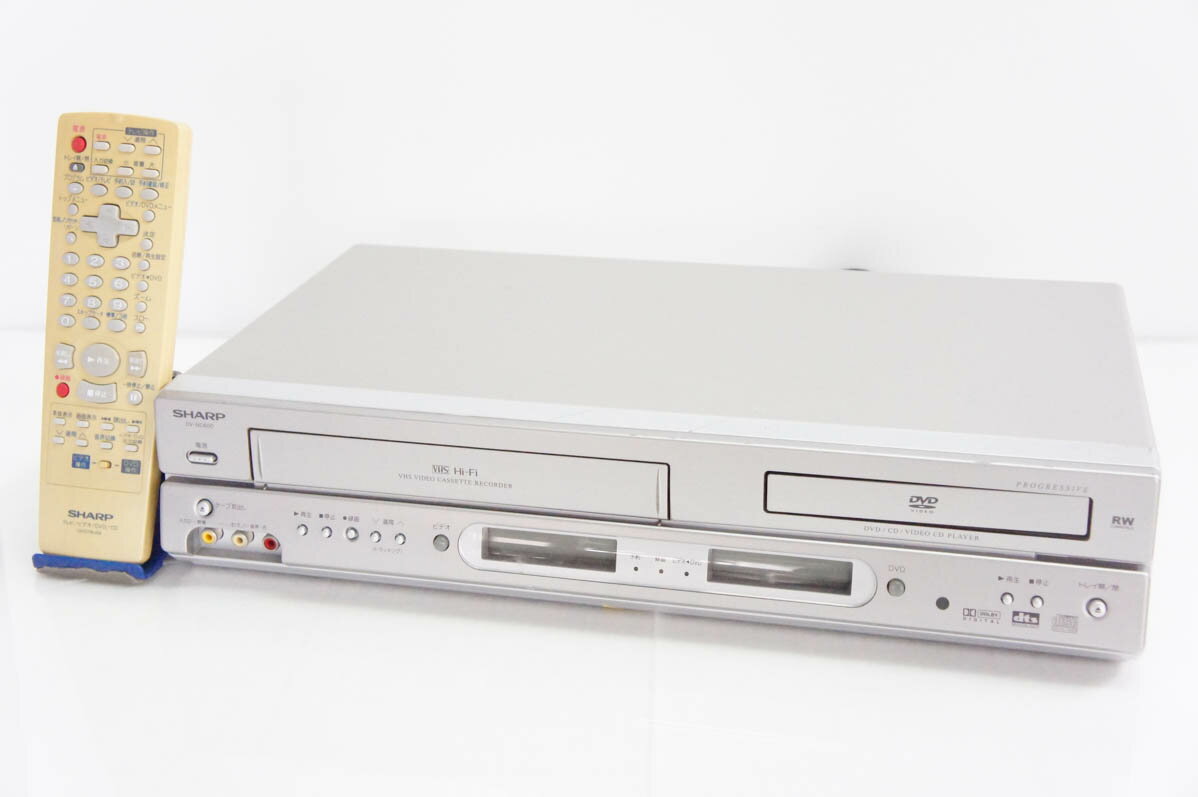 【中古】SHARPシャープ VTR一体型DVDビデオプレーヤー DVDプレーヤー一体型VHSビデオデ ...