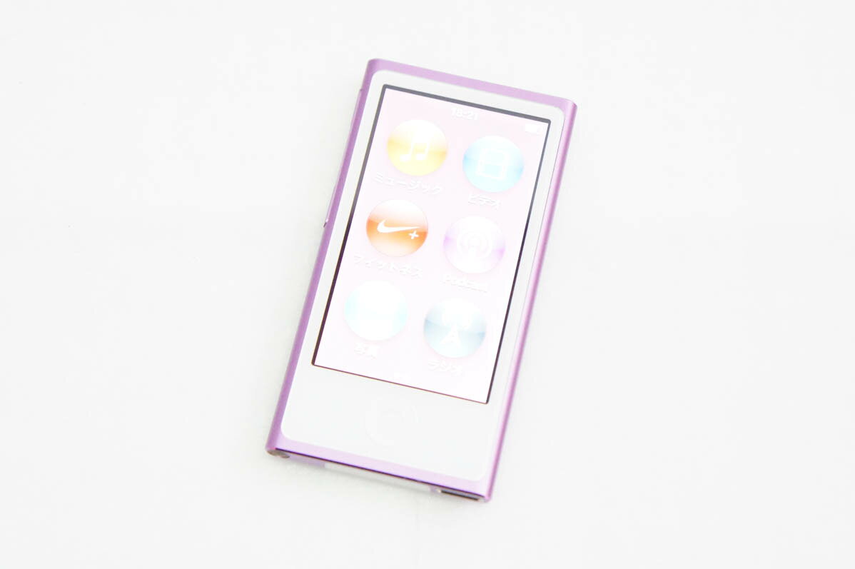 【中古】Appleアップル 第7世代 iPod nano 16GB パープル MD479J