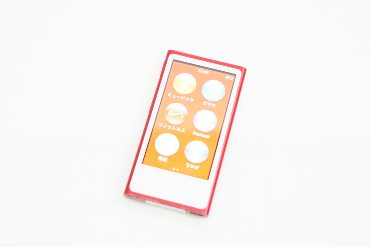 【中古】Appleアップル 第7世代 iPod nano 16GB プロダクトレッド PD744J