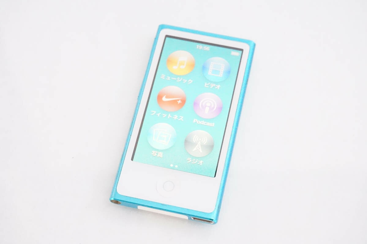 【中古】Appleアップル 第7世代 iPod nano 16GB ブルー MD477J