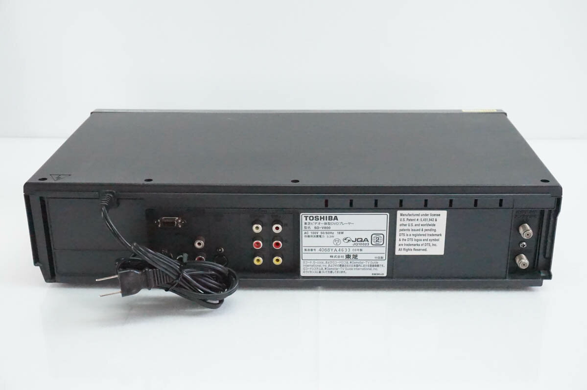����š����TOSHIBA VTR���η�DVD�ӥǥ��ץ졼�䡼 DVD�ץ졼�䡼���η�VHS�ӥǥ��ǥå� SD-V800