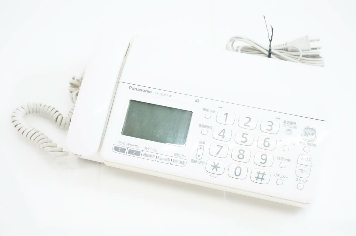 【中古】Panasonicパナソニック 普通紙ファックス おたっくす KX-PD301 親機のみ