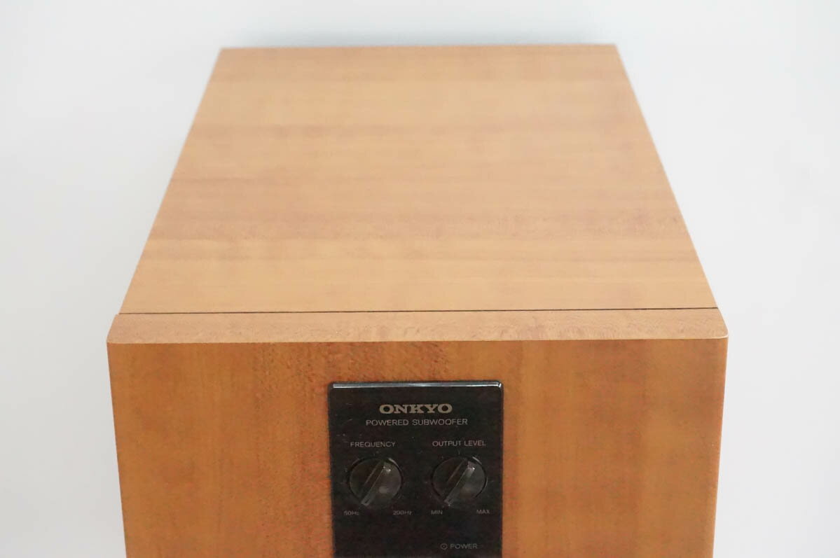 【中古】ONKYOオンキヨー アンプ内蔵サブウーファー SL-105